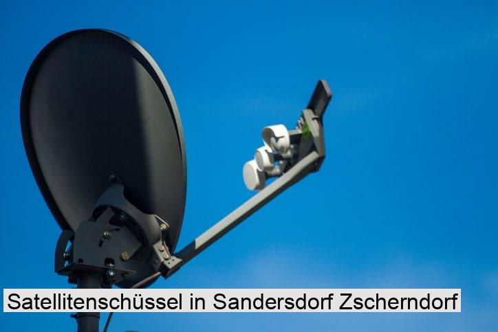 Satellitenschüssel in Sandersdorf Zscherndorf